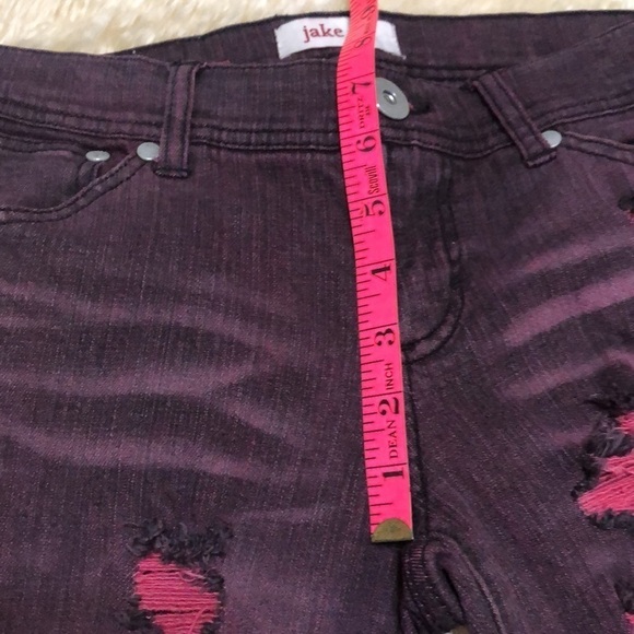 Jake jeans purple distresses skinny size 3 - Picture 8 of 10